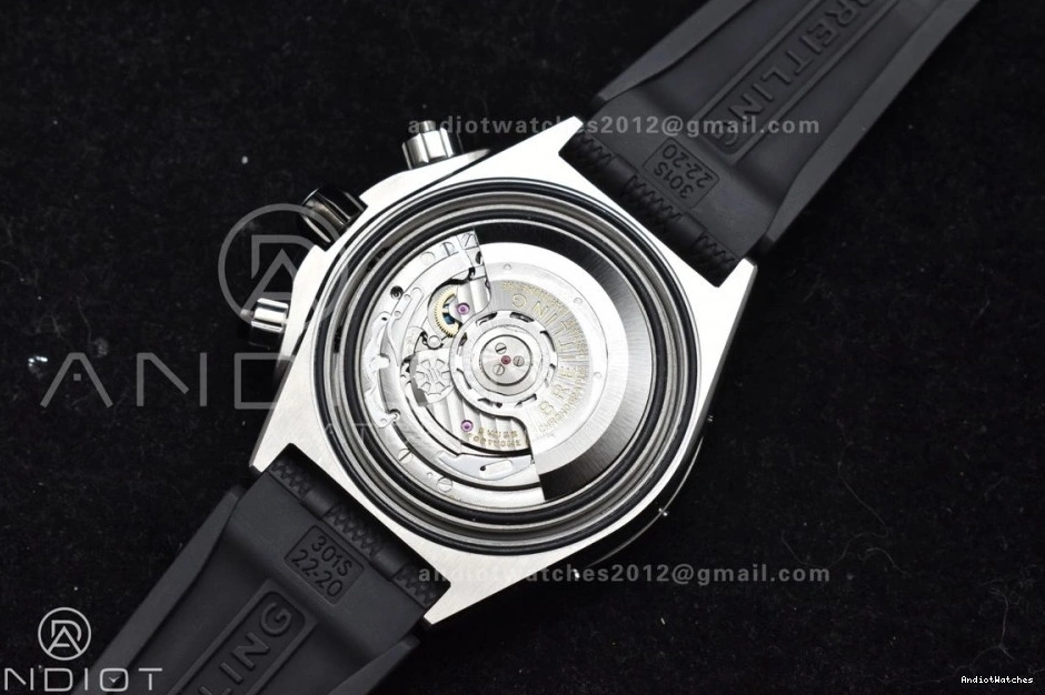 536 B01 44mm Robber SS Edition Bracelet A On 1:1 Best Chronomat Green BLSF Colorful Dial 0828